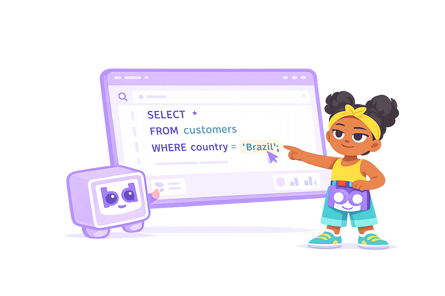 Ilustração de bd Academy+